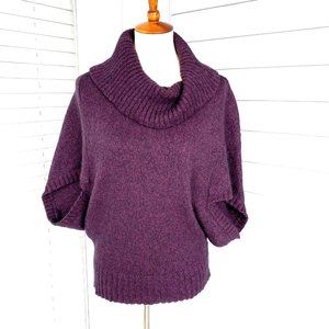 EILEEN FISHER Women XS Sweater Pullover Merino Baby Camel Wool Red Wine Burgundy